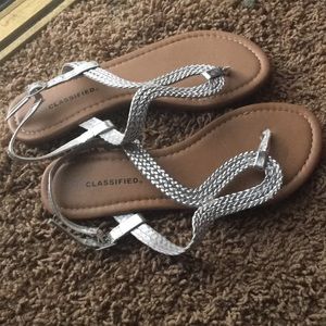 Silver sandals